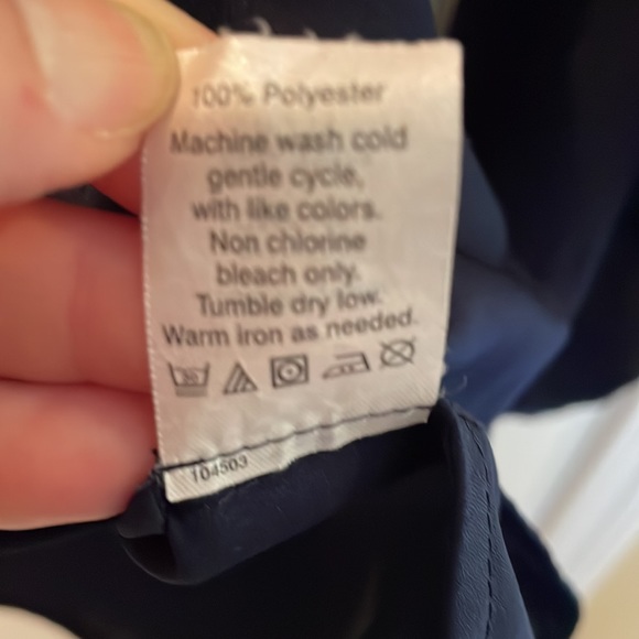 J Crew Navy Blouse - Picture 6 of 6